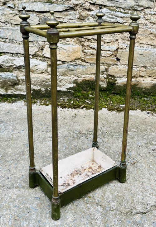VICTORIAN BRASS STICK STAND - ADDITIONAL PHOTO 5