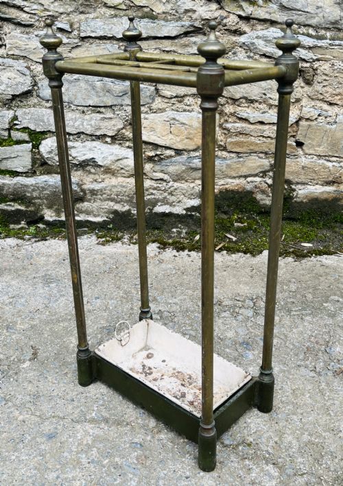VICTORIAN BRASS STICK STAND - ADDITIONAL PHOTO 11