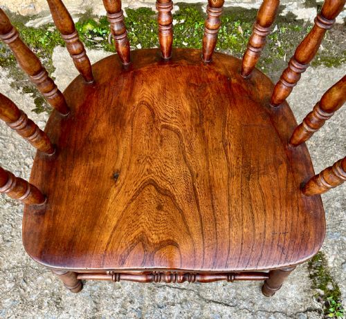 fig 2. Antique Elm Captains Chair
