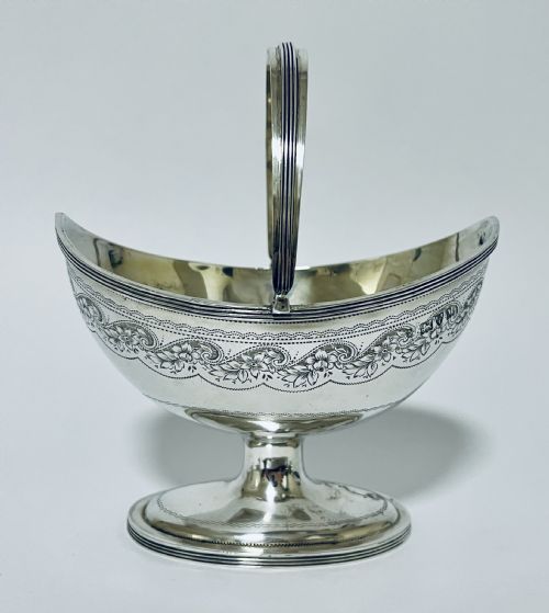 VICTORIAN SILVER SUGAR BASKET - ADDITIONAL PHOTO 1