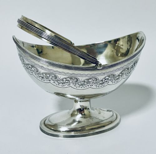 VICTORIAN SILVER SUGAR BASKET - ADDITIONAL PHOTO 10