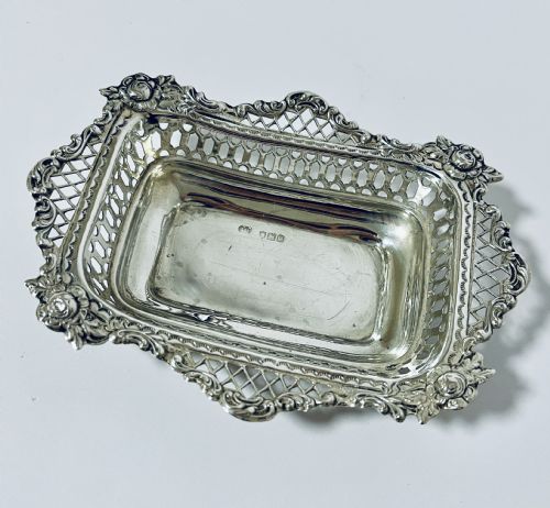 Victorian Silver Bonbon Dish
