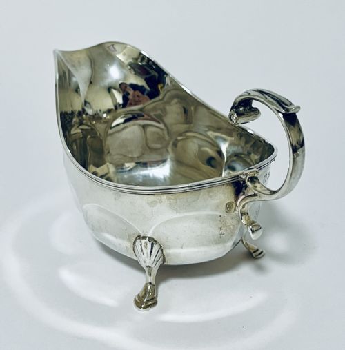 fig 1. Antique Silver Sauce Boat