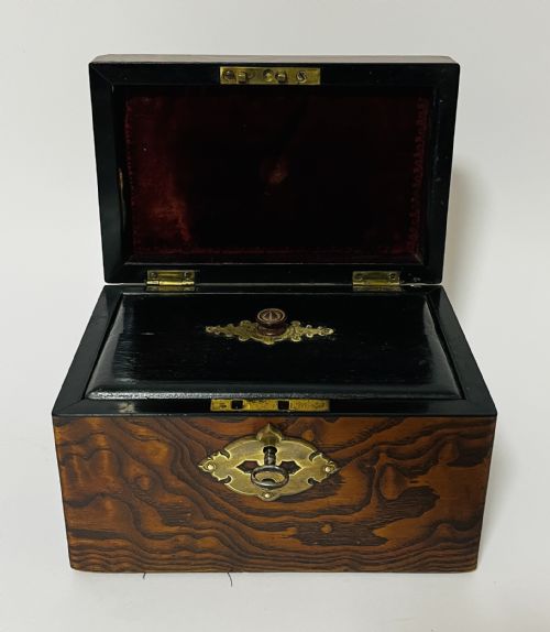 fig 1. Small Antique Tea Caddy