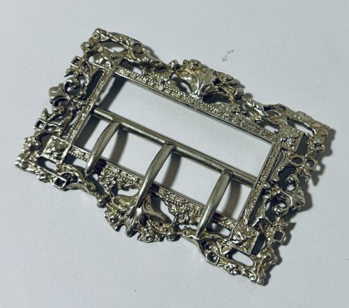 Victorian Silver Belt Buckle