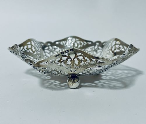 ANTIQUE SILVER BONBON DISH - ADDITIONAL PHOTO 3