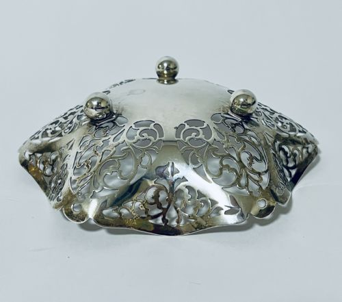 ANTIQUE SILVER BONBON DISH - ADDITIONAL PHOTO 5