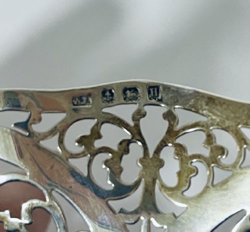 ANTIQUE SILVER BONBON DISH - ADDITIONAL PHOTO 6