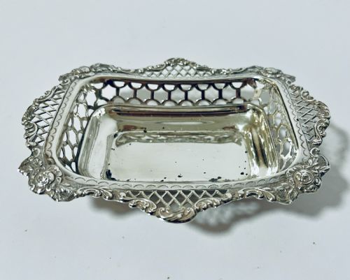 VICTORIAN SILVER BONBON DISH - ADDITIONAL PHOTO 4
