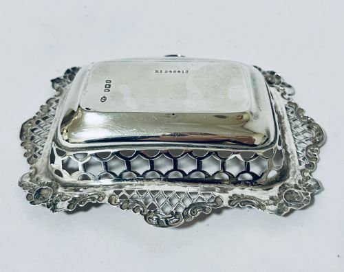 VICTORIAN SILVER BONBON DISH - ADDITIONAL PHOTO 5