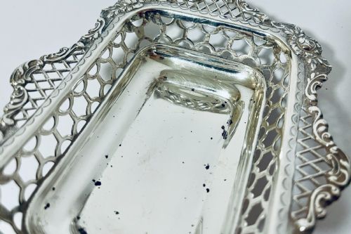 VICTORIAN SILVER BONBON DISH - ADDITIONAL PHOTO 6