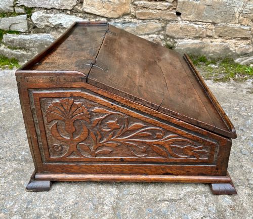 17TH CENTURY OAK DESK BOX - ADDITIONAL PHOTO 9