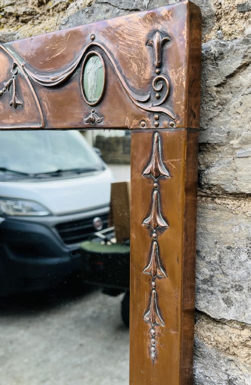 ARTS AND CRAFTS COPPER MIRROR - ADDITIONAL PHOTO 5