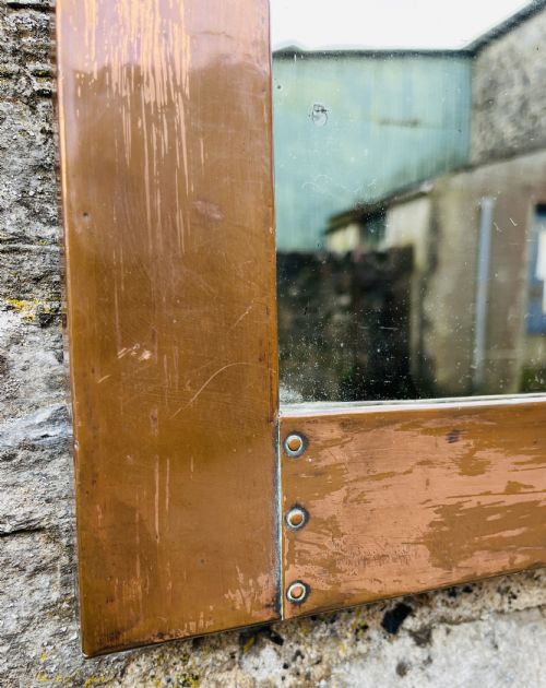 ARTS AND CRAFTS COPPER MIRROR - ADDITIONAL PHOTO 7
