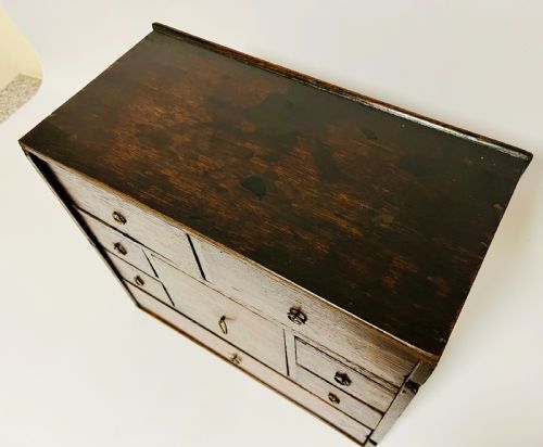 18TH CENTURY GEORGIAN OAK SPICE CABINET - ADDITIONAL PHOTO 10