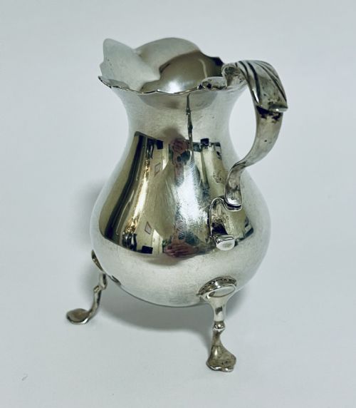 fig 1. Antique Silver Cream Jug