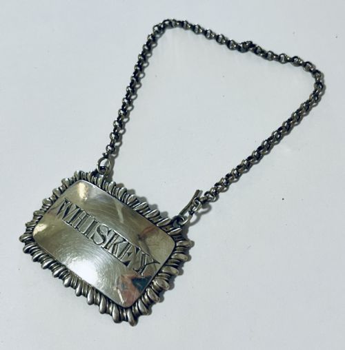 Georgian Silver Decanter Label