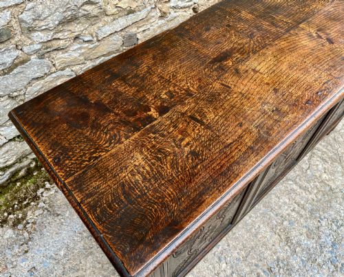 18TH CENTURY OAK PANELLED COFFER - ADDITIONAL PHOTO 21