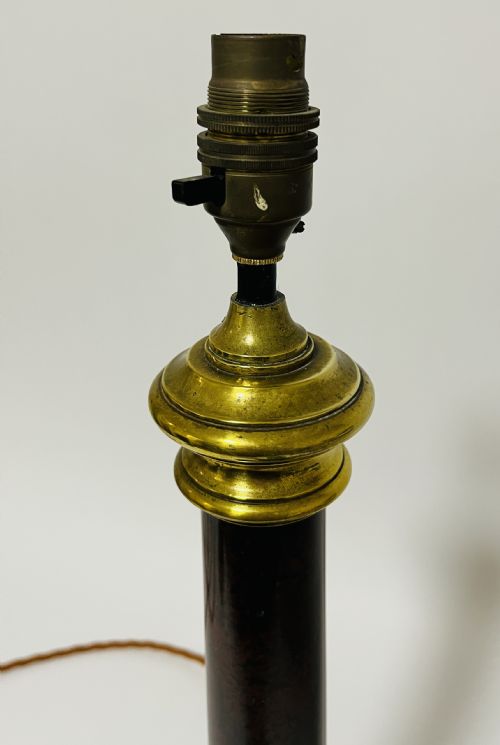 fig 1. Red Serpentine Marble Table Lamp