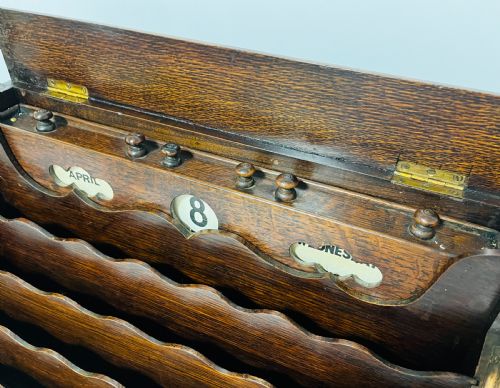 VICTORIAN OAK STATIONERY CABINET - ADDITIONAL PHOTO 1