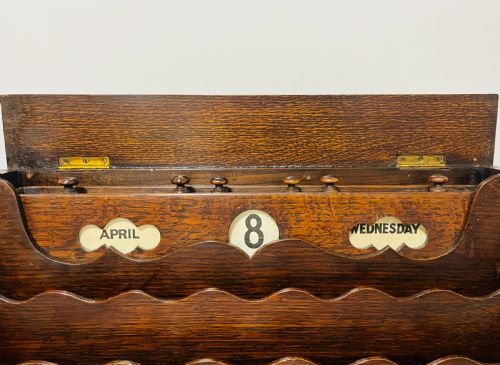 VICTORIAN OAK STATIONERY CABINET - ADDITIONAL PHOTO 2