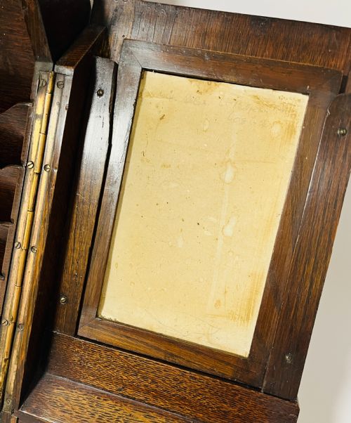 VICTORIAN OAK STATIONERY CABINET - ADDITIONAL PHOTO 7