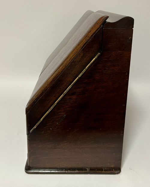 VICTORIAN OAK STATIONERY CABINET - ADDITIONAL PHOTO 11