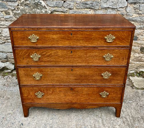 fig 1. Georgian Oak Chest of Drawers