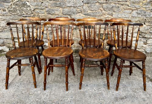 fig 1. Set of 8 Antique Penny Chairs
