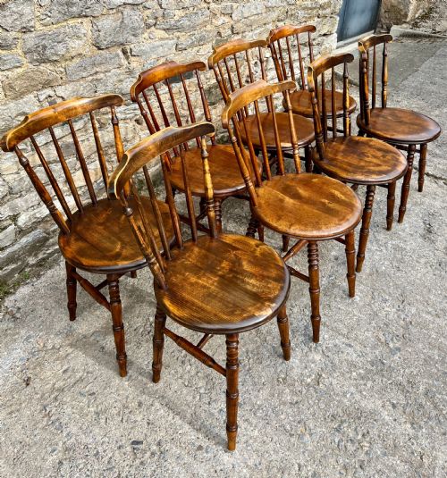 fig 2. Set of 8 Antique Penny Chairs