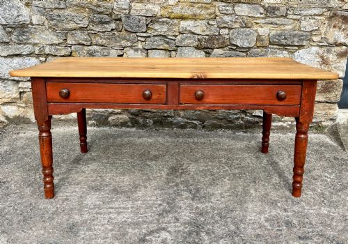 fig 1. Victorian Pine Farmhouse Table
