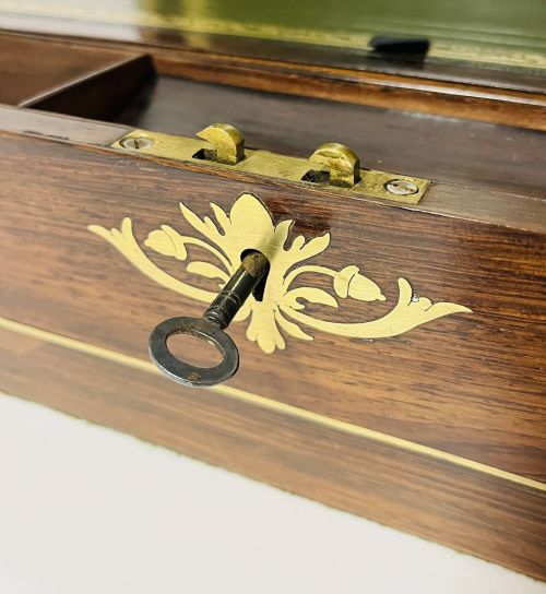 fig 2. Victorian Rosewood Inlaid Writing Slope