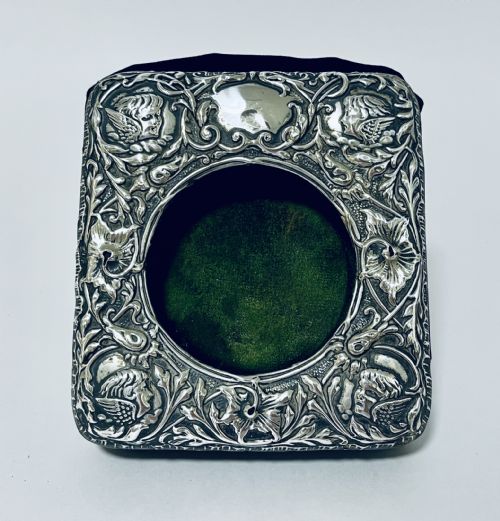 fig 1. Edwardian Silver Pocket Watch Holder