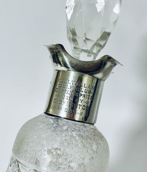fig 1. Edwardian Silver Collar Decanter