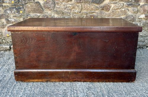 ANTIQUE TEAK BLANKET CHEST - ADDITIONAL PHOTO 1