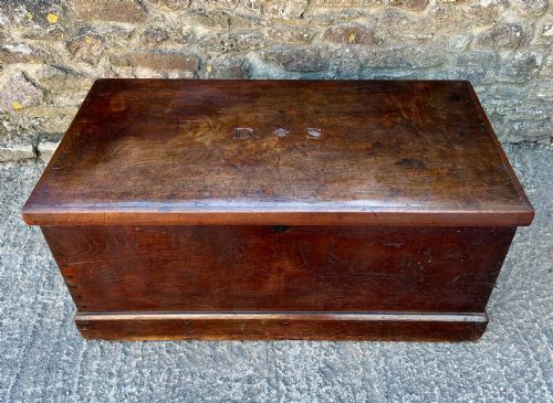 ANTIQUE TEAK BLANKET CHEST - ADDITIONAL PHOTO 2
