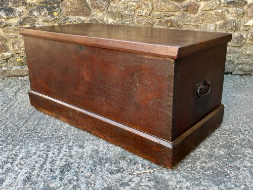 ANTIQUE TEAK BLANKET CHEST - ADDITIONAL PHOTO 6