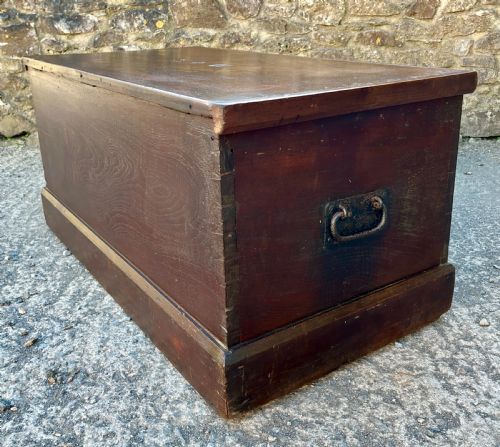 ANTIQUE TEAK BLANKET CHEST - ADDITIONAL PHOTO 11
