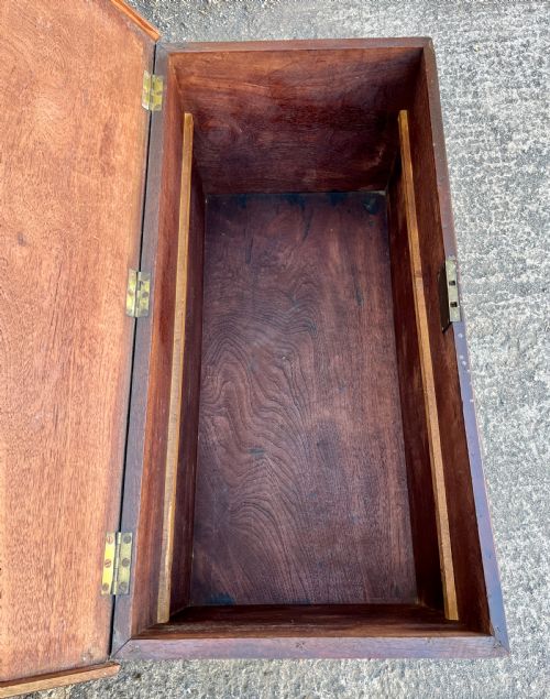 ANTIQUE TEAK BLANKET CHEST - ADDITIONAL PHOTO 12