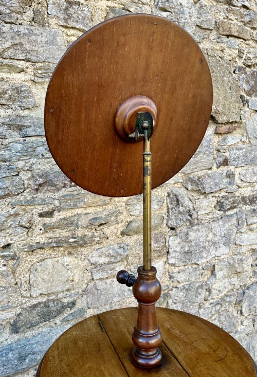 ANTIQUE WALNUT ADJUSTABLE SHAVING MIRROR - ADDITIONAL PHOTO 9