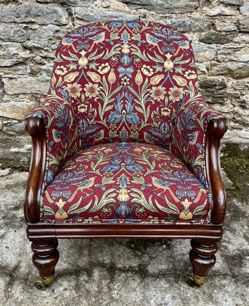 fig 1. Victorian Mahogany Framed Armchair