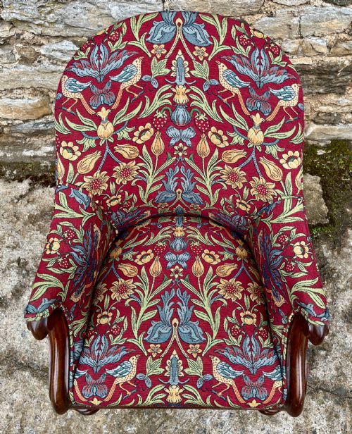 fig 2. Victorian Mahogany Framed Armchair