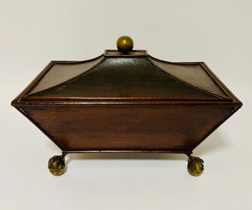 Regency Mahogany Caddy with Ball and Claw Feet