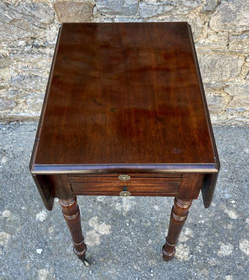 fig 1. Regency Mahogany Drop Flap Work Table