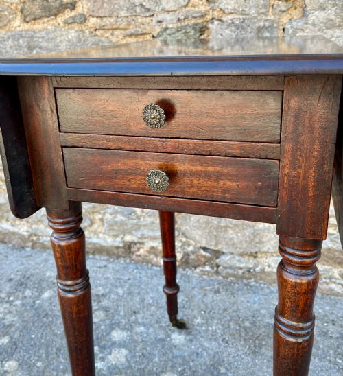 fig 2. Regency Mahogany Drop Flap Work Table