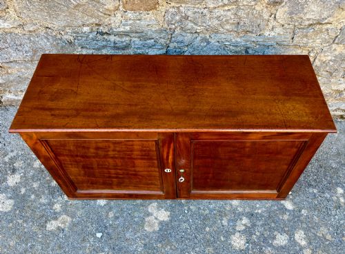 VICTORIAN MAHOGANY MILITARY FILING CABINET - ADDITIONAL PHOTO 1