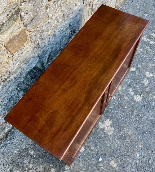 VICTORIAN MAHOGANY MILITARY FILING CABINET - ADDITIONAL PHOTO 11