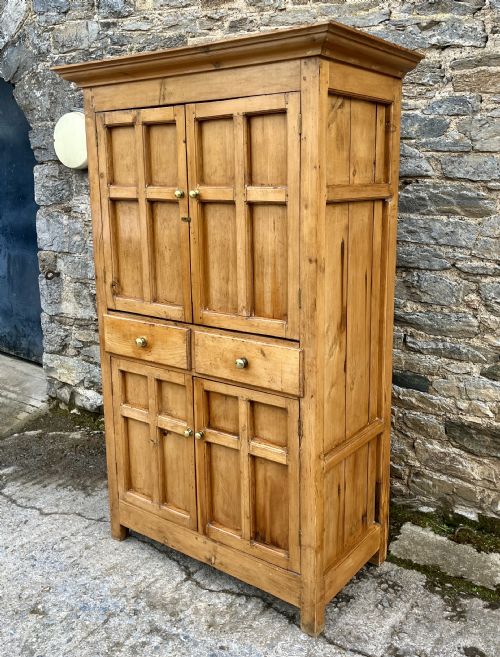fig 1. Antique Pine Housekeeper’s Cupboard