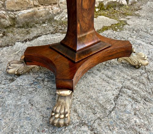 REGENCY ROSEWOOD CARD TABLE - ADDITIONAL PHOTO 3