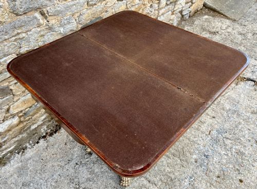 REGENCY ROSEWOOD CARD TABLE - ADDITIONAL PHOTO 13